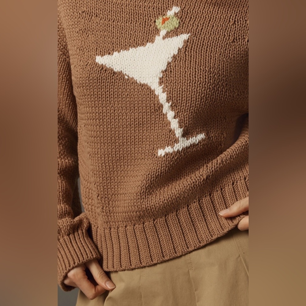 Anthropologie Pippa Mock-Neck Sweater Icon Edition Size Medium NWOT - Picture 2 of 14